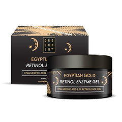 Grounded Beauty Egyptian Gold Retinol Enzyme Gel, With Added Hyaluronic Acid - Face Care - British D'sire