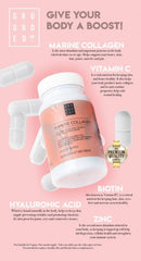 Grounded Beauty Marine Collage & Hyaluronic Acid Immune Support And Complexion - Vitamins & Supplements - British D'sire