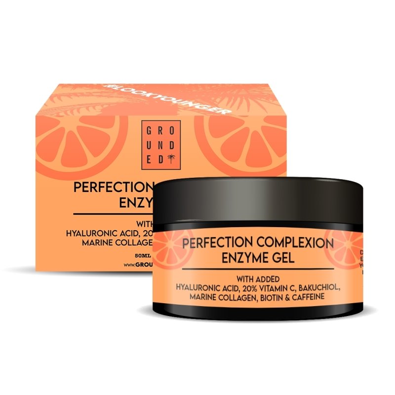 Grounded Beauty Perfection Complexion Hydrating Enzyme Gel Face Mask (50ml) - Face Care - British D'sire