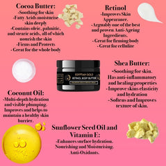 Grounded Beauty Retinol Body Butter 30ml Egyptian Gold - Body Care - British D'sire