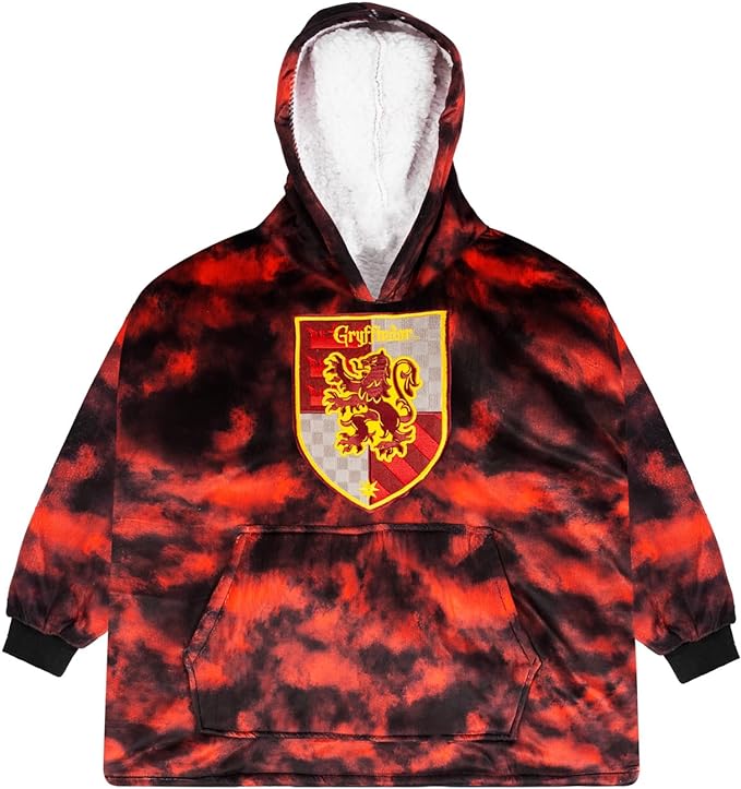 Harry Potter Gryffindor Adult Blanket Hoodie Winter Warm Oversized Comfortable Fashion Casual Soft Comfy Loose Sweater Top Sweatshirt Hoodies Jacket Hooded for Men Red - British D'sire
