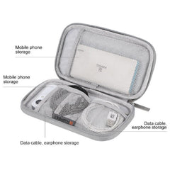 HAWEEL Electronic Organizer Storage Bag for Cellphones, Power Bank, Cables, Mouse, Earphones Grey - Organizer Storage Bag for Cellphones - British D'sire
