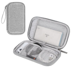 HAWEEL Electronic Organizer Storage Bag for Cellphones, Power Bank, Cables, Mouse, Earphones Grey - Organizer Storage Bag for Cellphones - British D'sire