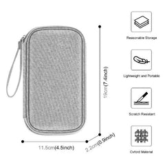 HAWEEL Electronic Organizer Storage Bag for Cellphones, Power Bank, Cables, Mouse, Earphones Grey - Organizer Storage Bag for Cellphones - British D'sire