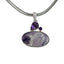 Impressive and Royalistic Purple 925 Sterling Silver Statement Pendant with Tiffany and Amethysts Gems - Necklaces & Pendants - British D'sire