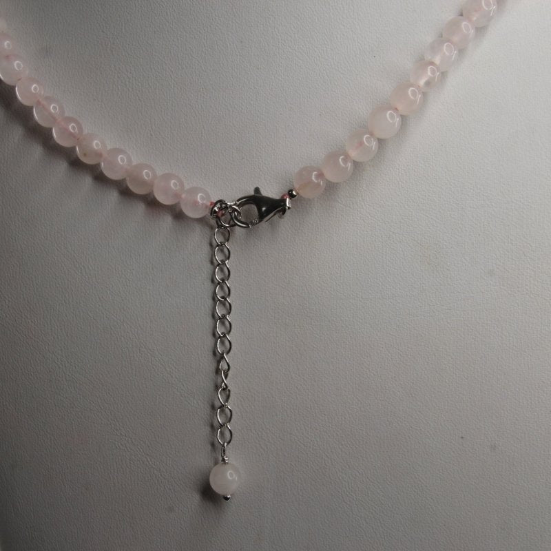 Infinity Rose Quartz 18+2 Inches Necklace - Necklaces & Pendants - British D'sire