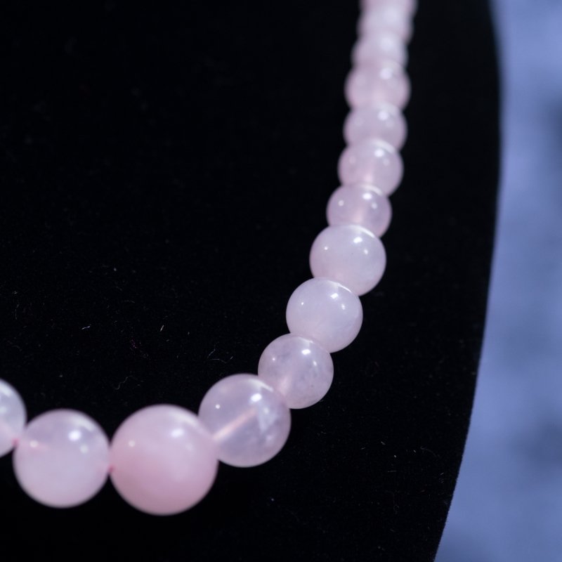 Infinity Rose Quartz 18+2 Inches Necklace - Necklaces & Pendants - British D'sire