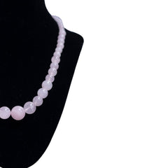 Infinity Rose Quartz 18+2 Inches Necklace - Necklaces & Pendants - British D'sire