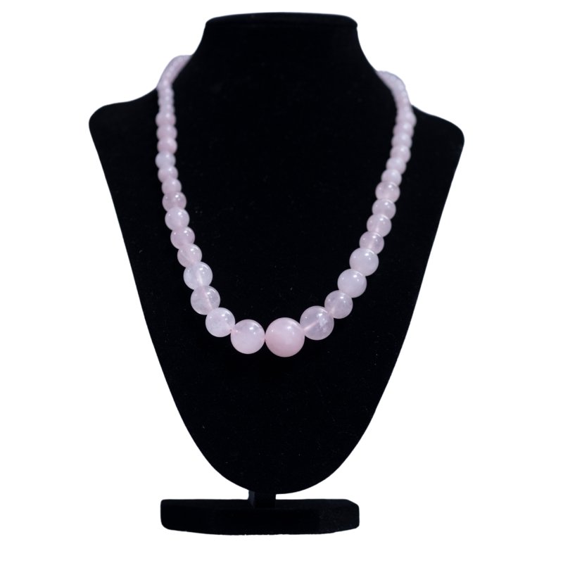 Infinity Rose Quartz 18+2 Inches Necklace - Necklaces & Pendants - British D'sire Main image