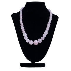 Infinity Rose Quartz 18+2 Inches Necklace - Necklaces & Pendants - British D'sire