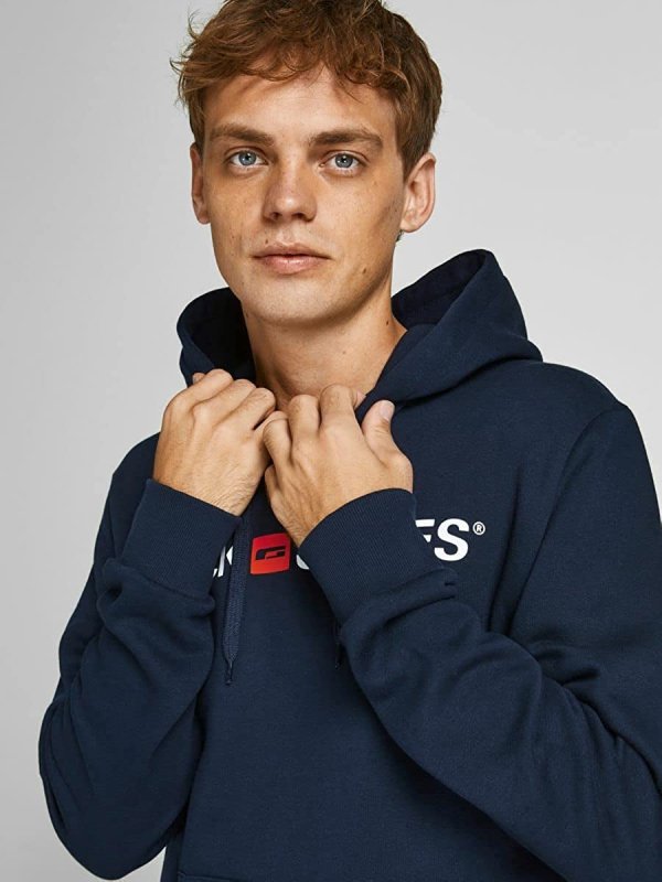 Jack & Jones Men’S 2 Pack Long Sleeve Pullover Hoodie - Mens Hoodies & Sweatshirts - British D'sire