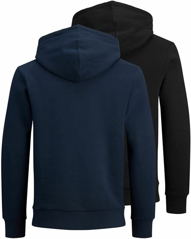 Jack & Jones Men’S 2 Pack Long Sleeve Pullover Hoodie - Mens Hoodies & Sweatshirts - British D'sire