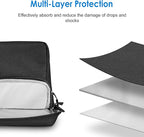 JETech 15 15.6 16 Inch Laptop Bag Case, Waterproof Slim Computer Sleeve Cover Compatible with MacBook Air/Pro 15/16, Surface Book 3/2 15, Dell Inspiron 15.6, HP Pavilion 15.6 (Black) - British D'sire