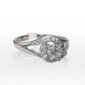 Jewellery Kingdom 1 CT Simulated Diamonds Stainless Steel Pretty Realistic Ladies Ring - Rings - British D'sire Main image