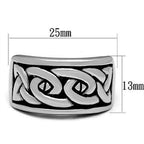 Jewellery Kingdom 13mm Thumb Wedding Signet Pinky Stainless Steel Chunky Silver Mens Ring Band - Jewelry Rings - British D'sire