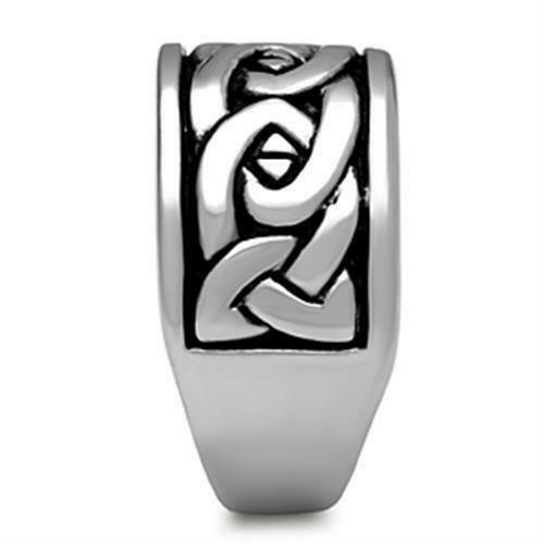 Jewellery Kingdom 13mm Thumb Wedding Signet Pinky Stainless Steel Chunky Silver Mens Ring Band Secondary image