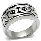 Jewellery Kingdom 13mm Thumb Wedding Signet Pinky Stainless Steel Chunky Silver Mens Ring Band - Jewelry Rings - British D'sire
