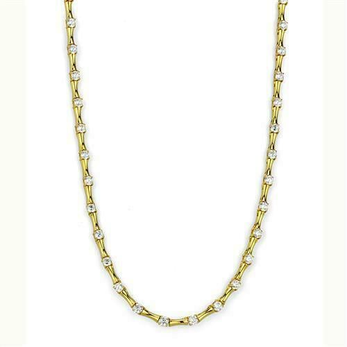 Jewellery Kingdom 18 Inch Cubic Zirconia Tennis Solitaires Unisex ...