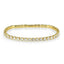 Jewellery Kingdom 18Kt Yellow Gold Electroplated Cubic Zirconia Ladies Tennis Bracelet - Bracelets & Bangles - British D'sire