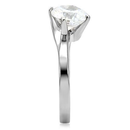 Jewellery Kingdom 3 Carat Solitaire Ring Ladies Cubic Zirconia Stainless Steel Engagement Secondary image