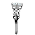 Jewellery Kingdom 3ct Solitaire In Stainless Steel With Cubic Zirconia Ladies Ring - Jewelry Rings - British D'sire