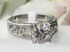 Jewellery Kingdom 3ct Solitaire Ring Ladies Stainless Steel Cz Cubic Zirconia Weave Silver - Jewelry Rings - British D'sire