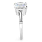 Jewellery Kingdom 4 CT Solitaire Accents Baguettes Three Stone Sparkling Ladies Cubic Zirconia Ring - Jewelry Rings - British D'sire