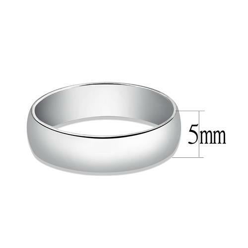 Jewellery Kingdom 925 D Shape Ladies Mens Sterling Silver Band Wedding Ring Secondary image