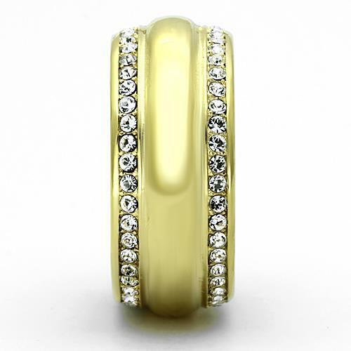 Jewellery Kingdom 9mm Wedding Band Cz Steel Ladies 18kt Solid Full Eternity Ring Gold (Yellow) - Jewelry Rings - British D'sire
