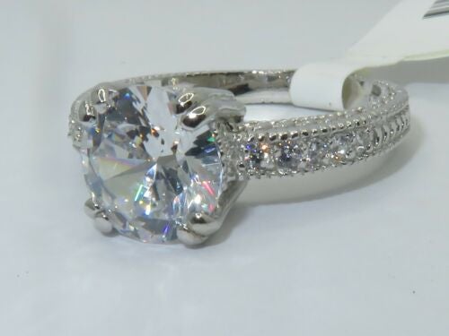 Jewellery Kingdom Accents Cubic Zirconia Sterling Silver 2.80 Carat Stamped Ladies Solitaire Ring Secondary image