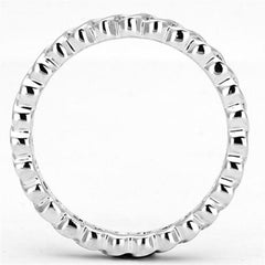 Jewellery Kingdom Band Cubic Zirconia Stacking Wedding Full Eternity Ring (Silver) - Jewelry Rings - British D'sire
