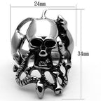 Jewellery Kingdom Band Snake Biker Thumb Signet Pinky Stainless Steel Silver Mens Skull Ring - Jewelry Rings - British D'sire