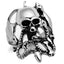 Jewellery Kingdom Band Snake Biker Thumb Signet Pinky Stainless Steel Silver Mens Skull Ring - Jewelry Rings - British D'sire