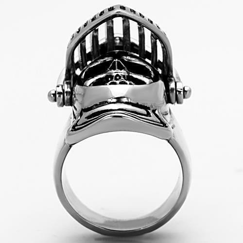 Jewellery Kingdom Biker Thumb Signet Pinky Stainless Steel Helmet Moves Mens Skull Ring Band - Jewelry Rings - British D'sire