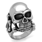 Jewellery Kingdom Biker Thumb Signet Pinky Stainless Steel Mens Skull Ring Band - Jewelry Rings - British D'sire