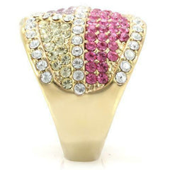 Jewellery Kingdom Citrine Amethyst Ladies Pink Blue Clear Multi Coloured Gold Ring - Jewelry Rings - British D'sire