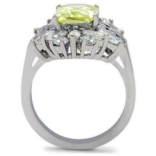 Jewellery Kingdom Citrine Ladies Emerald Cut Marquise Cocktail Cz Ring Secondary image