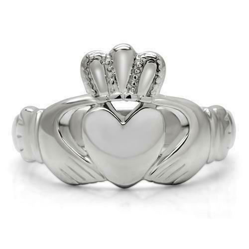 Jewellery Kingdom Claddagh Celtic Irish Ladies Ring (Silver) - Jewelry Rings - British D'sire Main image