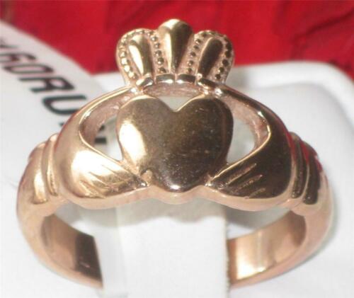 Jewellery Kingdom Claddagh Irish No Stone Rose Ladies Gold Ring - Jewelry Rings - British D'sire Main image