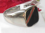 Jewellery Kingdom Classic Black & Red Stripe Stainless Steel Pinky No Stone Mens Signet Ring - Mens Fine Jewellery - British D'sire