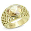 Jewellery Kingdom Cocktail 6CT Brown Cubic Zirconia Steel Ladies Gold Champagne Ring - Jewelry Rings - British D'sire