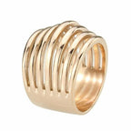 Jewellery Kingdom Comfort 14KT Wide Dome Open Stamped Ladies Ring Band (Rose Gold) - Rings - British D'sire