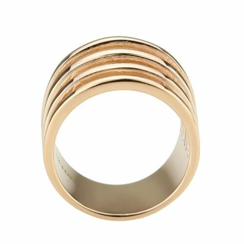 Jewellery Kingdom Comfort 14KT Wide Dome Open Stamped Ladies Ring Band (Rose Gold) - Rings - British D'sire