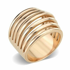 Jewellery Kingdom Comfort 14KT Wide Dome Open Stamped Ladies Ring Band (Rose Gold) - Rings - British D'sire
