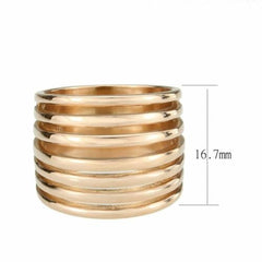 Jewellery Kingdom Comfort 14KT Wide Dome Open Stamped Ladies Ring Band (Rose Gold) - Rings - British D'sire