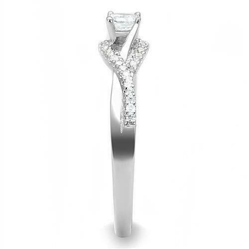 Jewellery Kingdom Cubic Zirconia 1CT Accents Sterling Ladies Engagement Solitaire Ring (Silver) - Jewelry Rings - British D'sire
