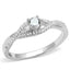 Jewellery Kingdom Cubic Zirconia 1CT Accents Sterling Ladies Engagement Solitaire Ring (Silver) - Jewelry Rings - British D'sire
