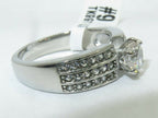 Jewellery Kingdom Cubic Zirconia 2 CT Solitaire Accents Stainless Steel Engagement Ladies Silver Ring - Jewelry Rings - British D'sire