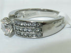 Jewellery Kingdom Cubic Zirconia 2 CT Solitaire Accents Stainless Steel Engagement Ladies Silver Ring - Jewelry Rings - British D'sire