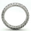 Jewellery Kingdom Cubic Zirconia 4mm Full Eternity Stainless Steel Silver Stacking Wedding Ring Band - Jewelry Rings - British D'sire